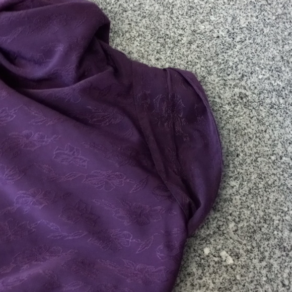 Vintage floral polyester button down - Picture 8 of 8